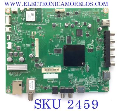 MAIN PARA TV VIZIO / NUMERO DE PARTE XJCB05K006 / 718G8320-M01-B01-004Y / B320007TD / 4430815 / PANEL TPT315B5-HVN05.A / MODELO D32F-F1 LTQWVM